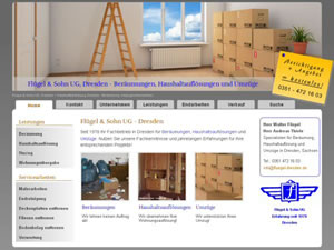 Webseite durchsuchen - Beräumung, Haushaltsauflösung, Umzüge Dresden, Sachsen